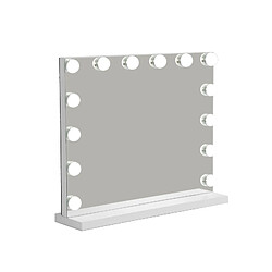 ZMH Miroir de Maquillage Éclairé 50x40cm avec Intensité Variable et 3 Modes de Lumière Colorée - Idéal pour Coiffeuses et Beauté