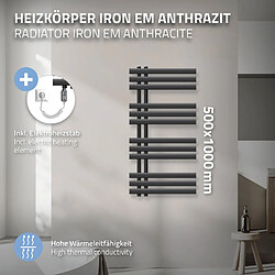Avis LuxeBath Radiateur Design Iron EM - Anthracite 500x1000 mm