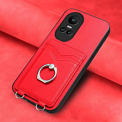 Compatible Avec GANGXUN Oppo Reno 10 Cas Haute Qualité Unique Incision Précise Fonction Baillou Rouge