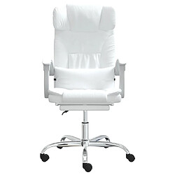Helloshop26 Fauteuil de massage de bureau - Blanc