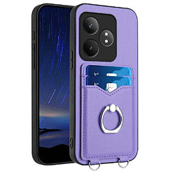 Compatible Avec GANGXUN Oppo Cas Realme Gt 6t 5g Haute Qualité Incision Précise Unique Fonction Baillou Violet