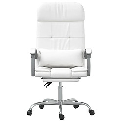 Helloshop26 Fauteuil de massage relax pivotant - Blanc