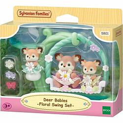 Sylvanian families Bébé biche et balancelle