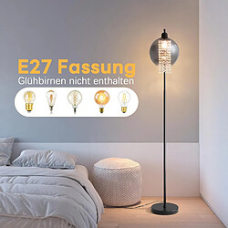 Avis Zmh Lampadaire design verre - Noir