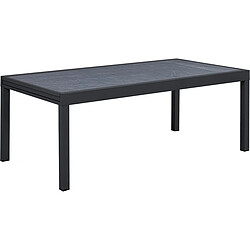 Habitat Et Jardin Table jardin en aluminium extensible Lagos - 200/320 x 105 x 76 cm - Noir