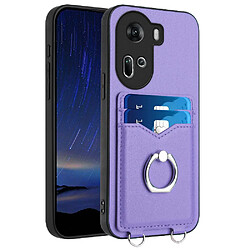 Compatible Avec GANGXUN Oppo Reno 11 Cas Haute Qualité Unique Incision Précise Fonction Baillou Violet