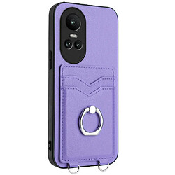 Compatible Avec GANGXUN Oppo Reno 10 Cas Haute Qualité Unique Incision Précise Fonction Baillou Violet