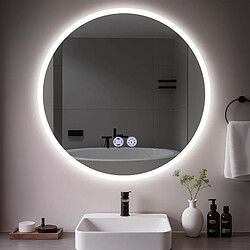 ZMH Miroir de Salle de Bain Moderne avec Éclairage LED et Intensité Variable - Design Tactile