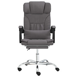 Helloshop26 Fauteuil de bureau massant - Gris