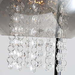 Zmh Lampadaire design verre - Noir pas cher