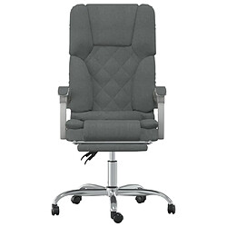 Helloshop26 Fauteuil de massage de bureau - Gris foncé
