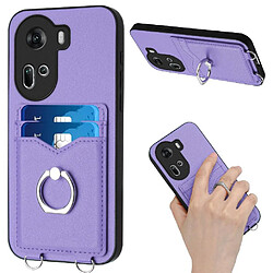 Compatible Avec GANGXUN Oppo Reno 11 Cas Haute Qualité Unique Incision Précise Fonction Baillou Violet