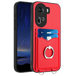 Compatible Avec GANGXUN Oppo Reno 11 Cas Haute Qualité Unique Incision Précise Fonction Baillou Rouge