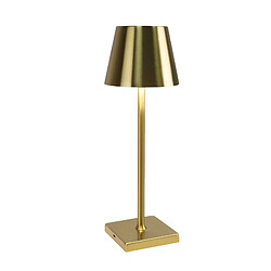 ZMH Lampe de Table LED Sans Fil Vintage Doré - 3 Températures de Couleur pour Chambre à Coucher