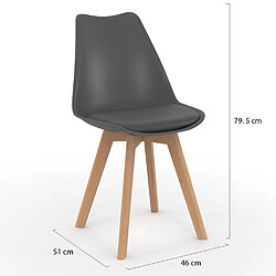 Idmarket Market Lot de 6 chaises SARA - Multicolore pas cher