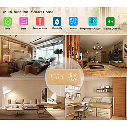 Avis INF Réveil numérique LED bois noir