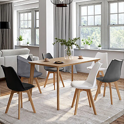 Idmarket Market Lot de 6 chaises SARA - Multicolore