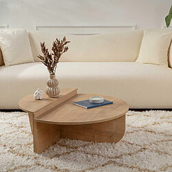 Hanah Home Table basse Podium - Chêne miel