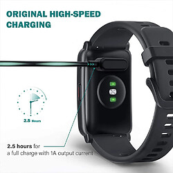 Inf Câble de charge pour Huawei Watch Fit - 1 m - Noir pas cher