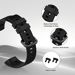 Avis INF Bracelet TPU Noir pour Huawei Band 3/4 Pro