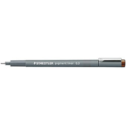 Lot de 10 Staedtler Pigment Liner 308 - Marron