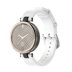 INF Bracelet cuir pour Garmin Lily - Blanc