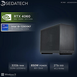 Sedatech Mini-PC, Intel i9-12900KF, RTX4060, 32Go RAM, 2To SSD, Win 11