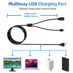 INF Chargeur 2 en 1 USB-C et montre - Noir pas cher