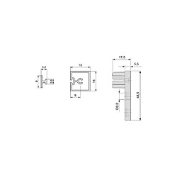 Avis Emuca Kit de 4 profils transversaux pour meubles de cuisine Albeam