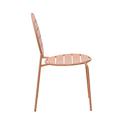 Avis Mes Lot de 2 chaises de jardin BACA - Terracotta