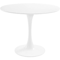 ICONIK INTERIOR Table à Manger Ronde - 90 cm - Tulip Blanc