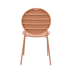 Mes Lot de 2 chaises de jardin BACA - Terracotta pas cher