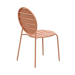 Acheter Mes Lot de 2 chaises de jardin BACA - Terracotta