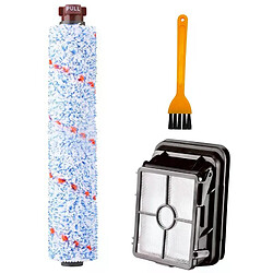 Brosse rouleau et filtre HEPA pour Bissell CrossWave Kit d’accessoires pour nettoyeur de sol – Brosse à rouleau + filtre HEPA lavable – Compatible séries CrossWave 1866/1868 – Installation facile