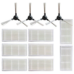 Kit brosses et filtres pour robot Proscenic 780T/790T Accessoires pour aspirateur robot Proscenic - brosses latérales et filtre HEPA - installation facile - compatible séries 780T et 790T