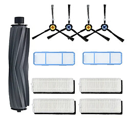 Kit brosse et filtre HEPA pour robot Ilife A7/A9S Accessoires pour aspirateur robot Ilife - brosse à rouleau et latérale - filtre HEPA - compatible A7 et A9S - plastique résistant