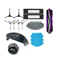 Accessoires aspirateur robot compatibles Midea M7 Kit brosse latérale et filtre HEPA - Pièces pour aspirateur robot - Plastique durable - Compatible Midea M7
