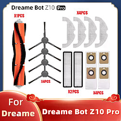 Kit d’accessoires aspirateur robot Dreame Bot Z10 Pro Accessoires pour aspirateur robot Dreame Z10 Pro - brosse latérale et principale - filtres HEPA - lingettes vadrouille - sac à poussière - référence RLS5D