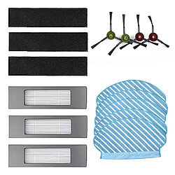 Kit filtres et brosses pour aspirateur Ecovacs Deebot Accessoires pour aspirateur robot Ecovacs Deebot - Compatibles OZMO 920/950 - Brosses latérales et filtres - Entretien et remplacement faciles