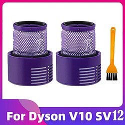 Filtre de remplacement pour aspirateur Dyson V10 SV12 Filtre pour aspirateur balai compatible Dyson V10 SV12 - lavable - installation facile - matériau plastique - accessoire de rechange