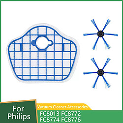 Filtre HEPA et brosse pour aspirateur robot Philips FC8013