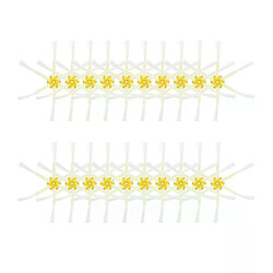 Accessoires pour iRobot Roomba séries 500-900 Brosse latérale à 6 bras - Compatible Roomba séries 500 à 900 - 20 pièces