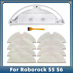 Réservoir et vadrouille pour aspirateur Roborock S5/S6 Kit réservoir d’eau et serpillière pour robot aspirateur Roborock S5 à S6 - Compatible Xiaomi - Accessoires de remplacement