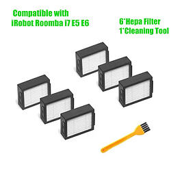 Filtre HEPA pour iRobot Roomba série I/E Filtre pour aspirateur robot Roomba I/E - HEPA haute efficacité - Capture des particules fines - Remplacement facile - Compatible i7, E5, E6