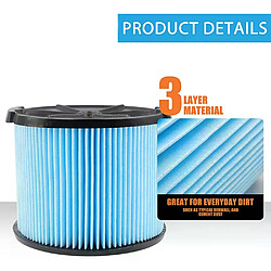 Avis Filtre pour aspirateur RIDGID 3-4.5 gallons