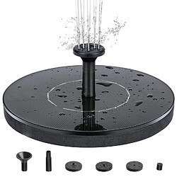 INF Fontaine solaire décorative Noir - 13 cm