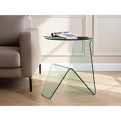 Amadeus bout de canapé verre - Transparent