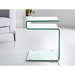 Amadeus Bout de canapé en verre S