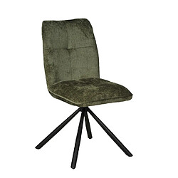 Le Quai Des Affaires Lot de 4 chaises pivotantes de salle à manger CORTINA/ Vert