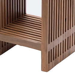 Avis Mes Lot de 2 sellettes 34 et 25 cm en teck recyclé marron